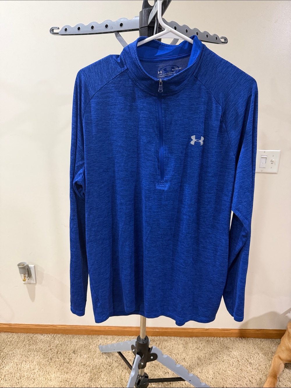 Under Armour Men’s Royal Blue 1/4 Zip Long-Sleeve Pullover